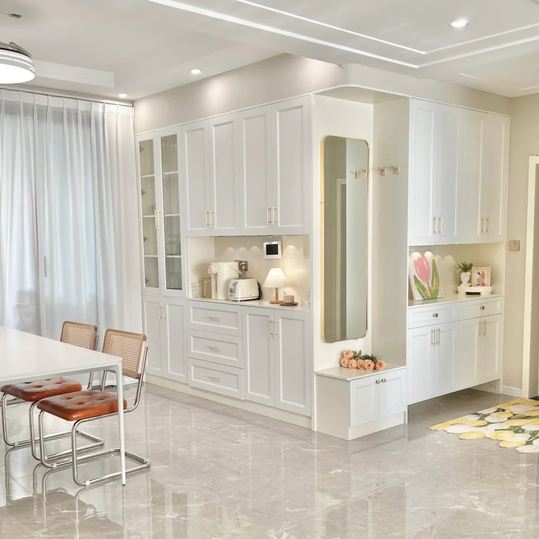 140平米法式奶油風裝修效果